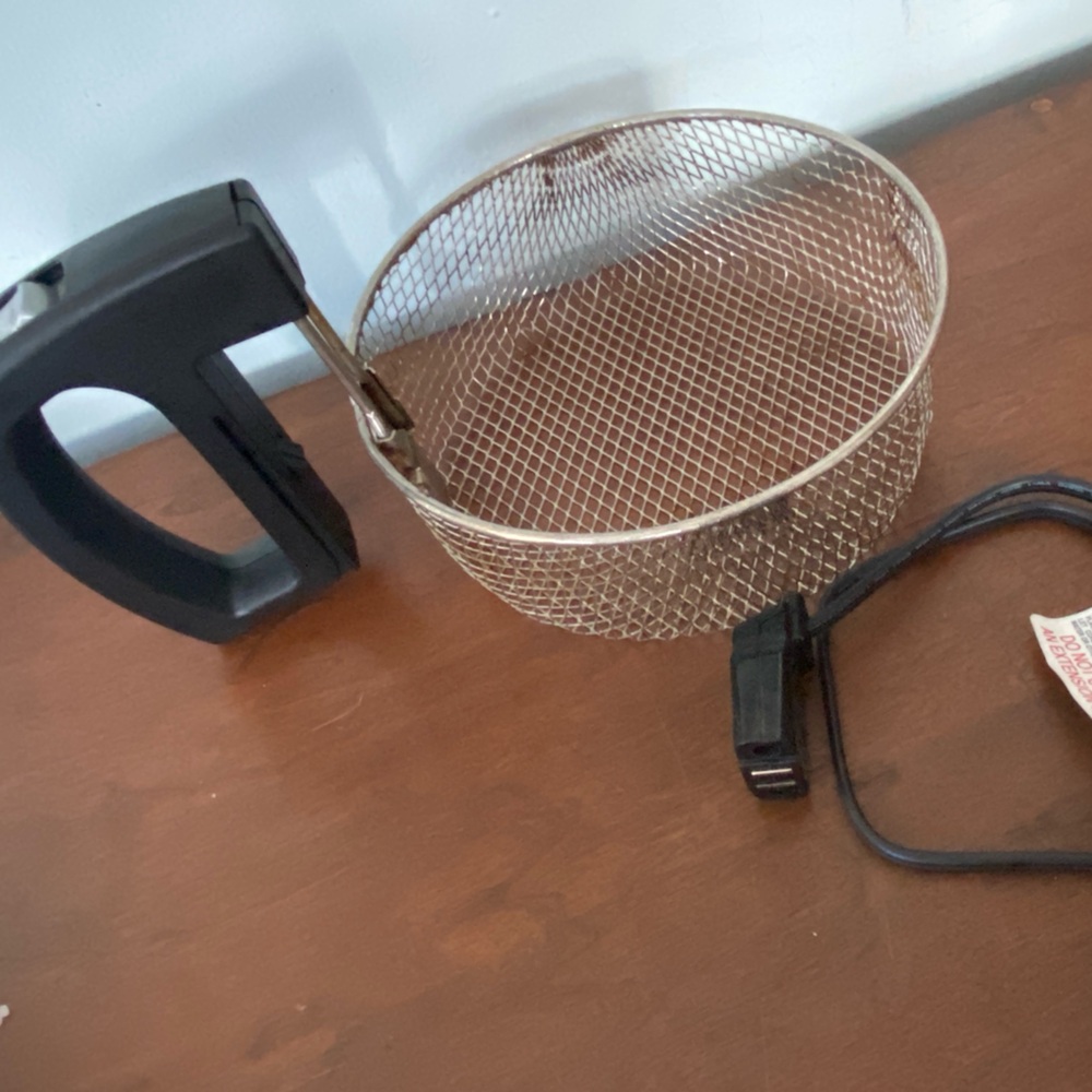 Presto Cool Daddy fryer Mesh Fry Basket & power cord extra or replacement parts